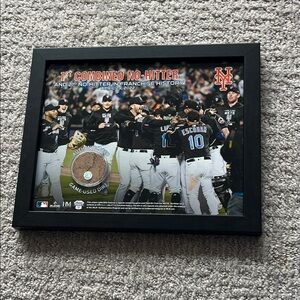 New York Mets Framed No-Hitter Commemorative Plaque